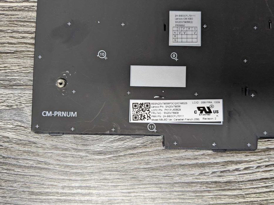 Клавіатура до ноутбука Lenovo ThinkPad E580 L580 T590 E590 ПІДСВІТКА