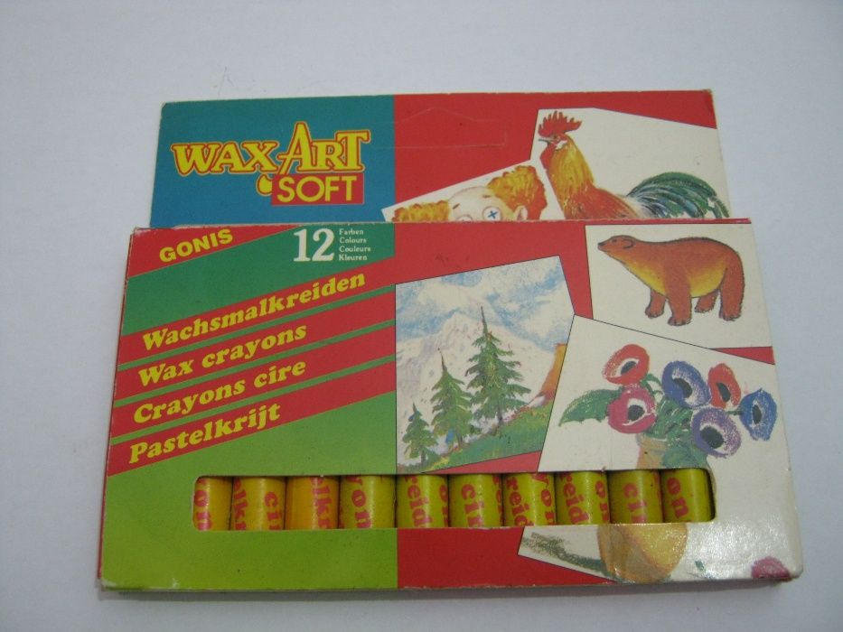 Caixa de lápis de cera