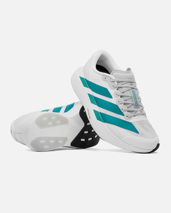 Чоловічі кросівки Adidas Adizero Evo SL "White/Green" Розміри 41-45