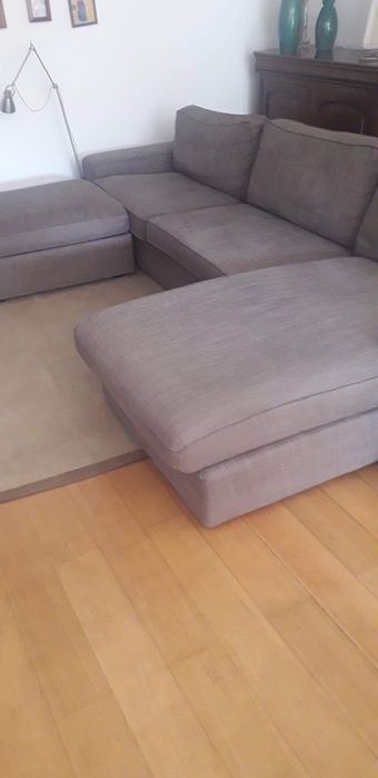 Sofá 3 lugares c/ chaise long kivik IKEA