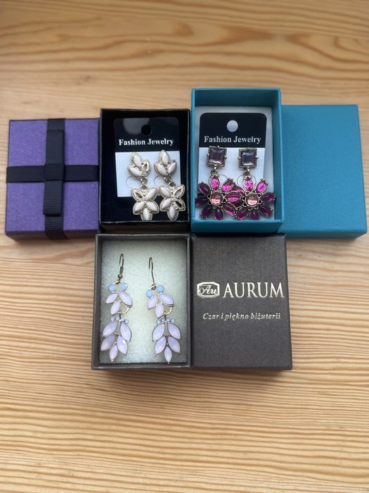 Kolczyki różnokolorowe 3 szt.