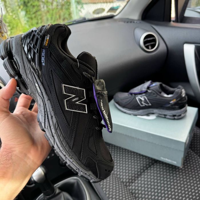 Чоловічі термо кросівки нюбеланс чорні і сірі New balance 1906 Cordura