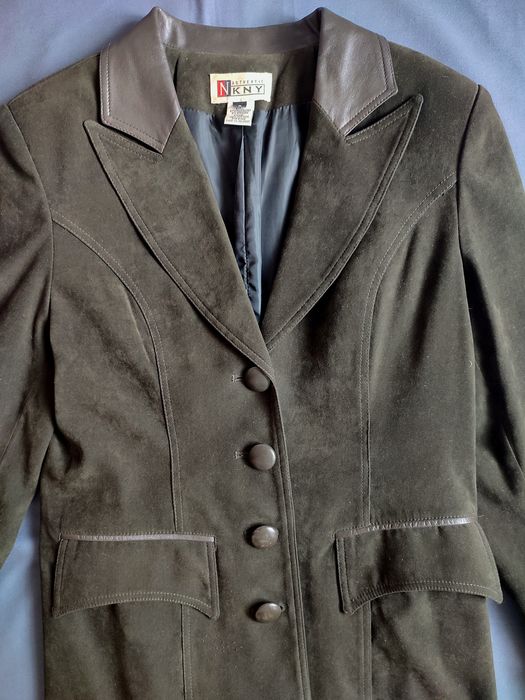 Кардиган / пиджак женский тёмно-зелёный (Италия) 46 р