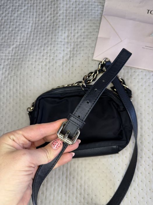 TOUS Brunock Chain czarna torebka crossbody