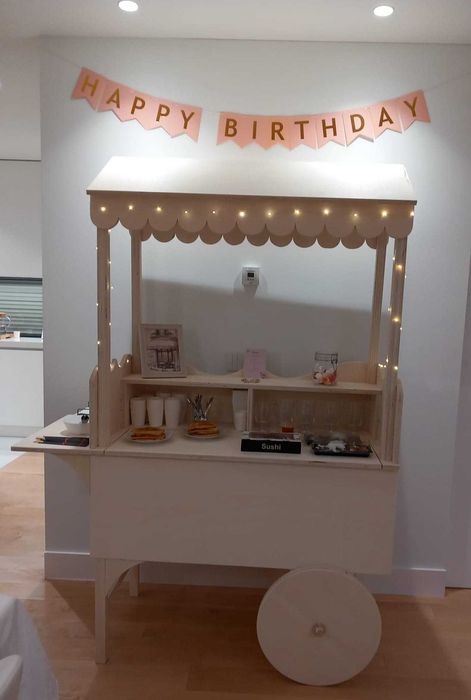 Carrinho de gelados/bebidas para eventos