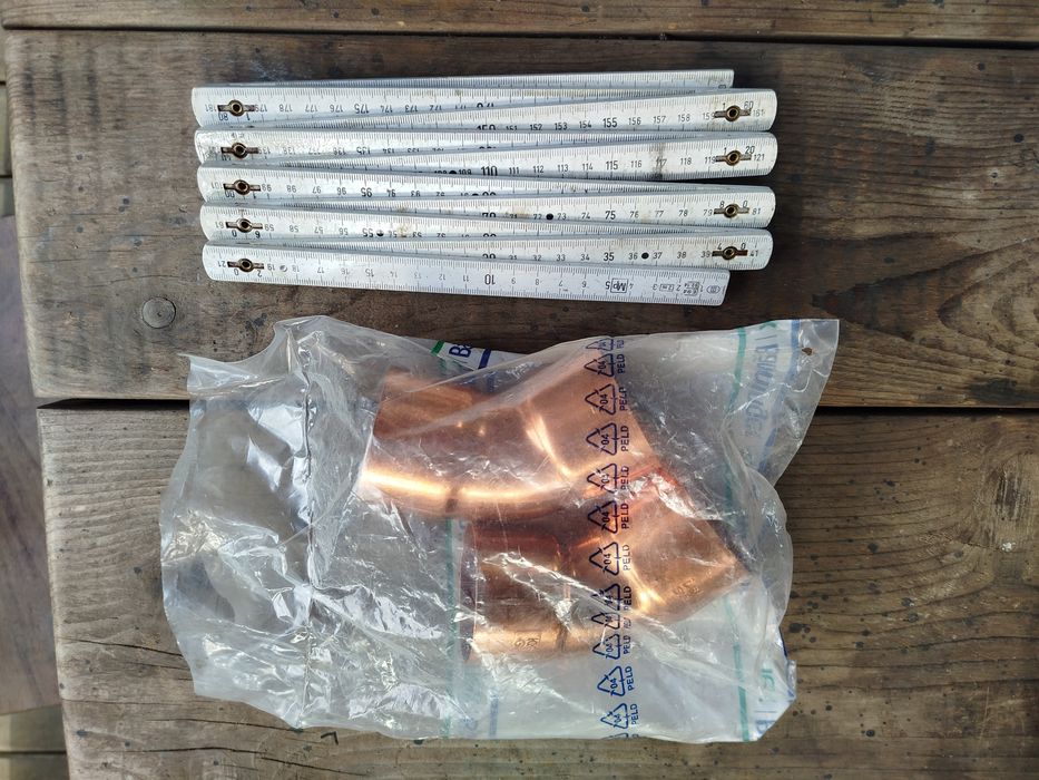 Kolana 90 stopni Cu 54 2k, 2szt.