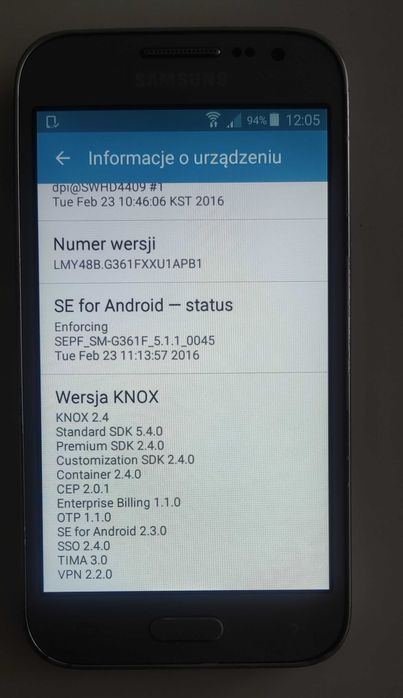 Smartfon Samsung Galaxy Core Prime (SM-G361F) – Sprawny, Bez SIM-Locka