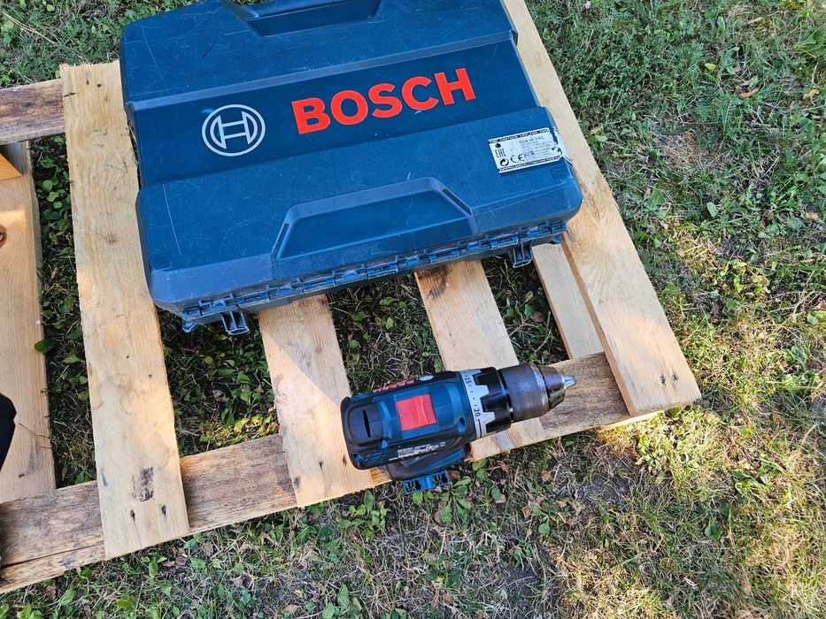 BOSCH GSR 18V-60C 2x5Ah ładowarka L-BOXX zestaw wkrętarka wiertarka