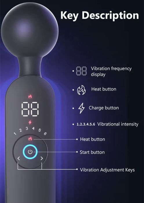 Потужний масажер ARES | вібромасажер для тіла | новий, в коробці