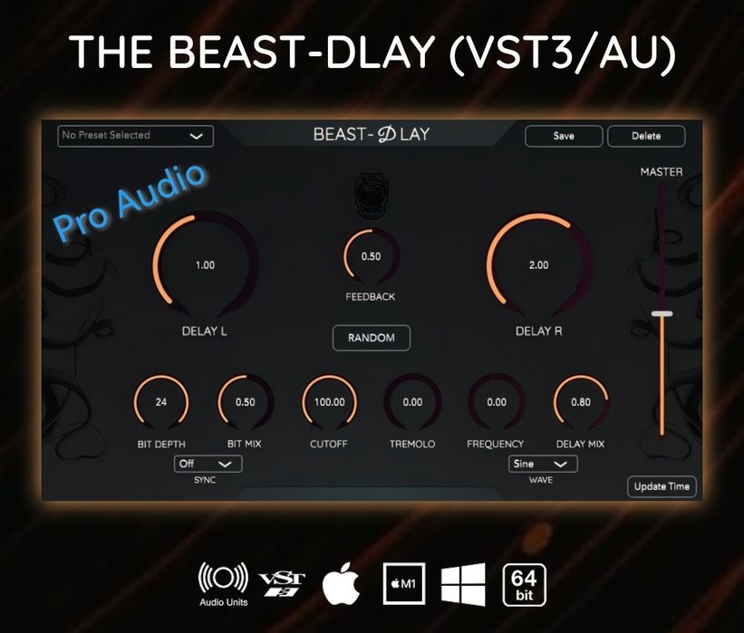 Plugin muzyczny delay VST - THE BEAST-DLAY
