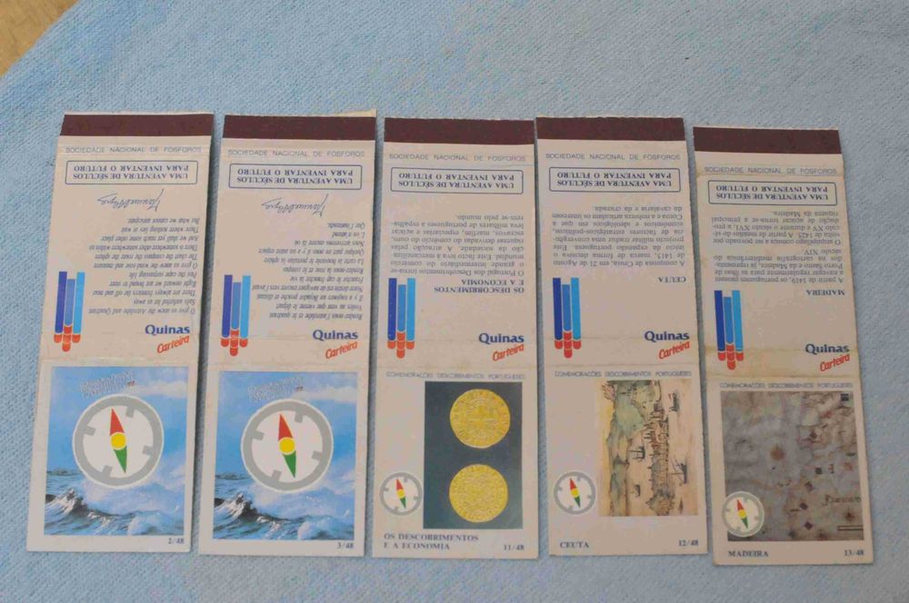 Vintage – Carteiras de fósforos - Comem. Descobrimentos Portugueses