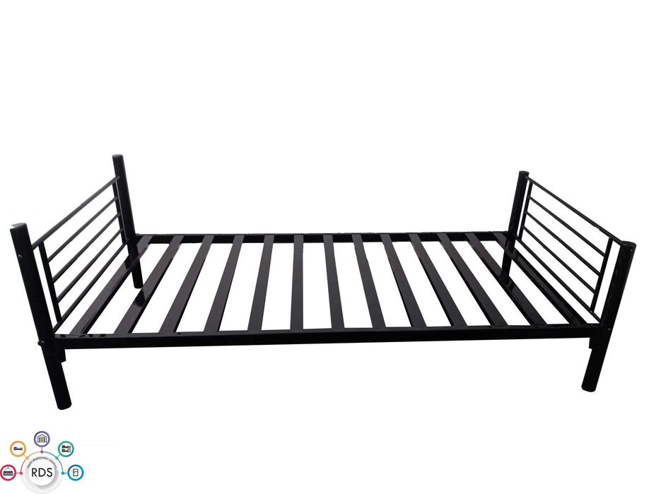 Łóżko metalowe pojedyncze lub piętrowe wojskowe pracownicze 90x200 cm