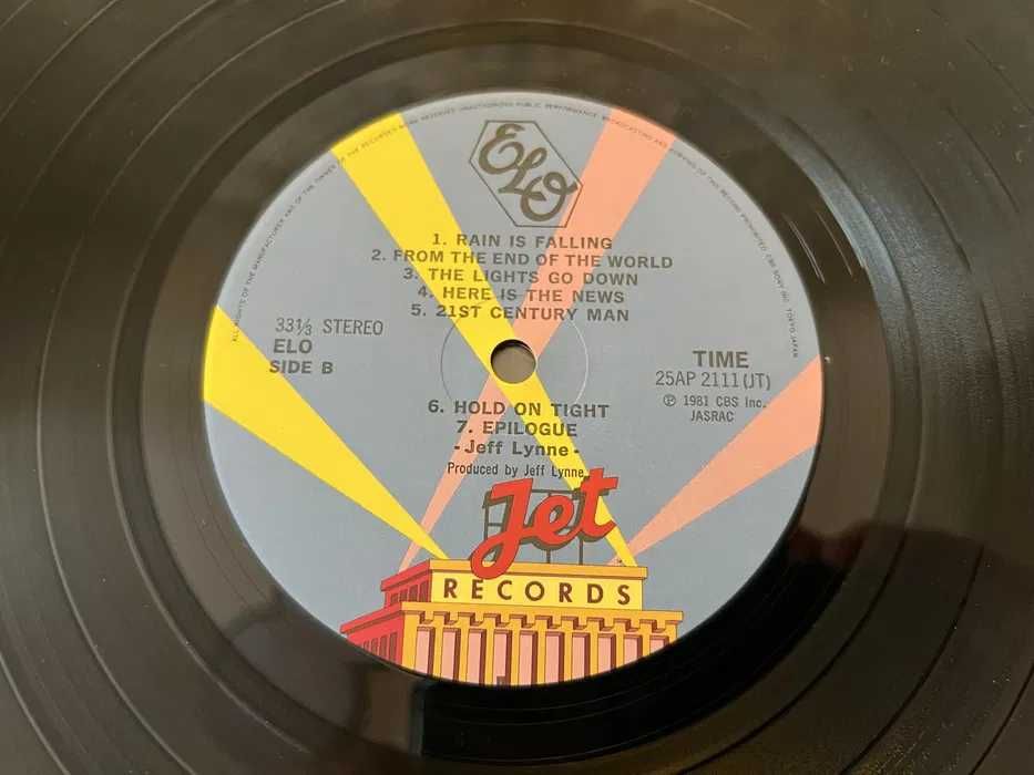 Electric Light Orchestra ELO Time Winyl LP Japan Sony/CBS 1981