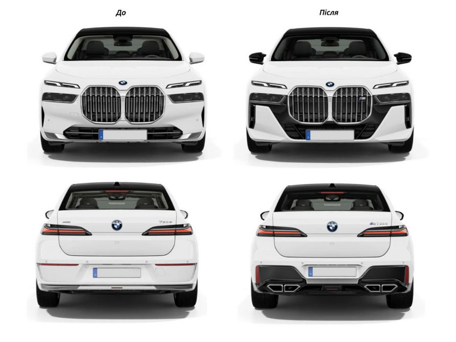 Обвес M-Paket для BMW 7 Series G70 G71 2022+ бампер M-Sport M760