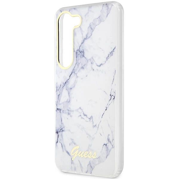 Etui Guess Marble Collection na Samsung Galaxy S23 - białe