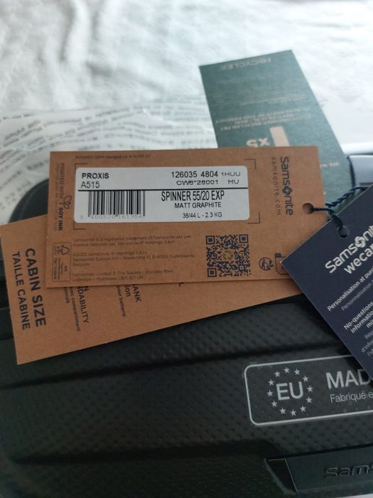 Walizka samsonite,  proxis, 38/44l
