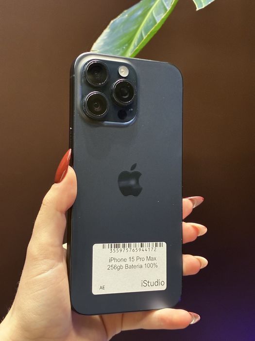 iPhone 15 Pro Max 256GB Tytan Niebieski | Bateria 100% | Rozliczymy Twój iPhone | Gwarancja 12 mies.