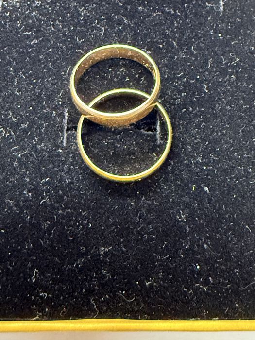 Złote Obraczki 2 szt waga 5.0 g