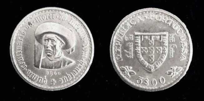 Moedas Portuguesas - 5$ escudos (Infante D. Henrique)