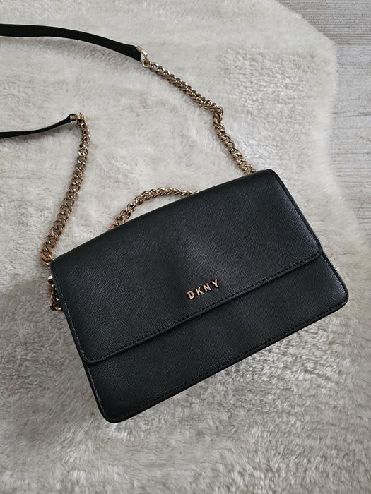 Torebka DKNY torebka na ramię Skórzana Oryginalna kopertówka