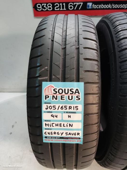 2 pneus semi novos 205-65r15 michelin - oferta dos portes 85 EUROS