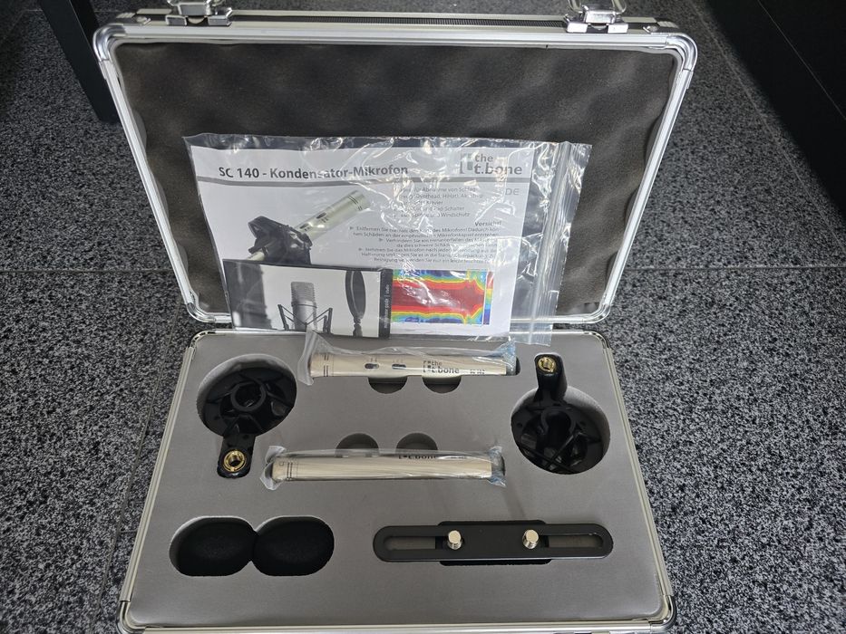 Kit Gravação Estéreo: Par t.bone SC 140 + Suportes Millenium + Cabos