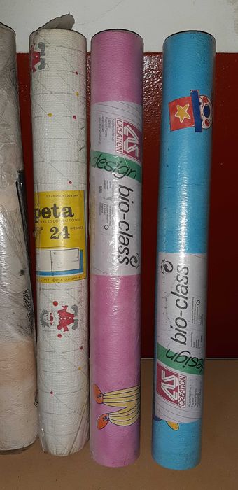 Tapety tłoczone PRL retro zestaw