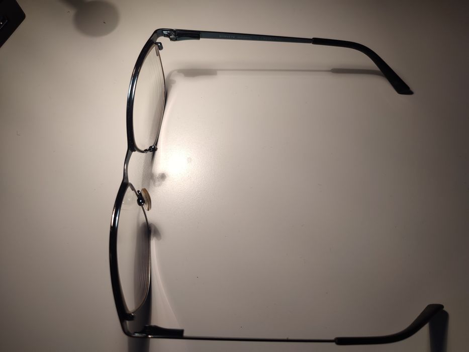 Okulary metalowe granatowe -2 dioptrie