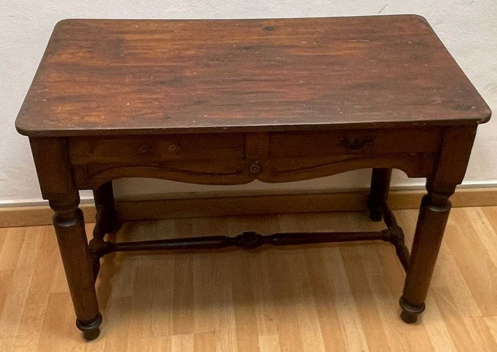 Secretaria rustica antiga, em carvalho, impecável!