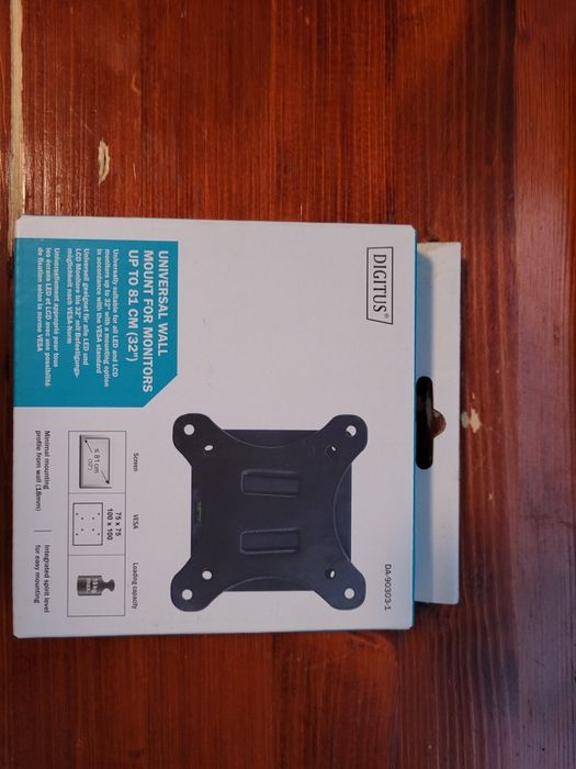 Uchwyt ścienny Digitus 32" VESA, max 18kg da-90303-1