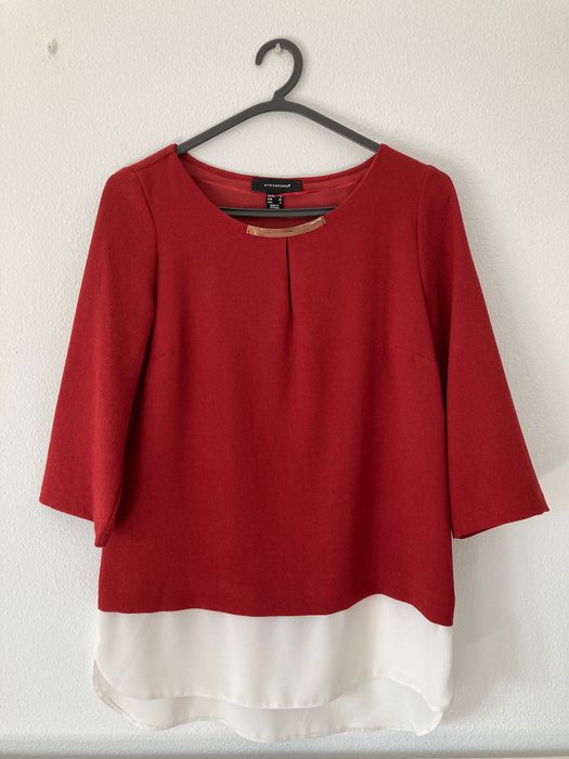 Blusa vermelha formal