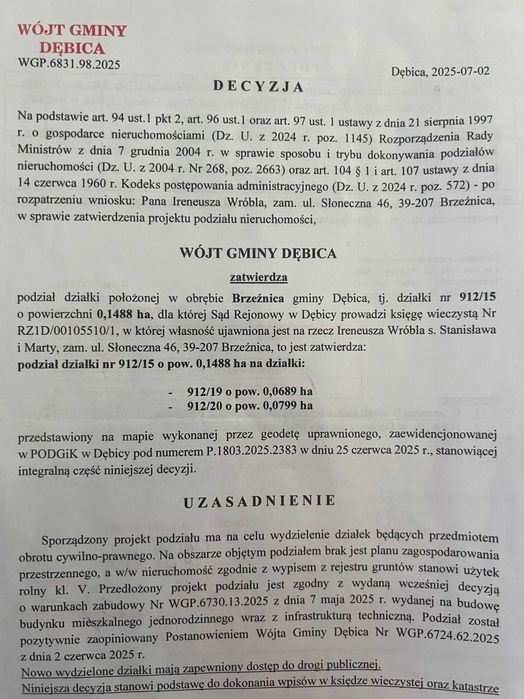 Działka z projektem domu i pozwoleniem na budowę Brzeźnica 7 arów - Widok 5