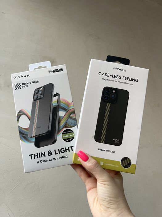 Оригінальні чохли PITAKA iPhone 15 Pro Max в асортименті