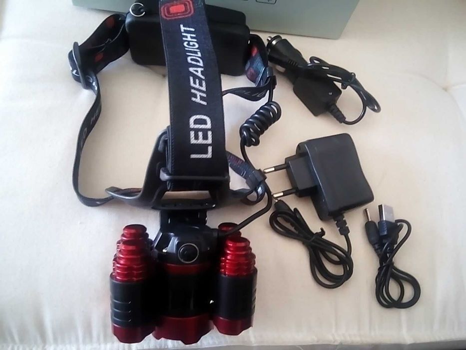 Lanterna Em aluminio lacado de led com bateria