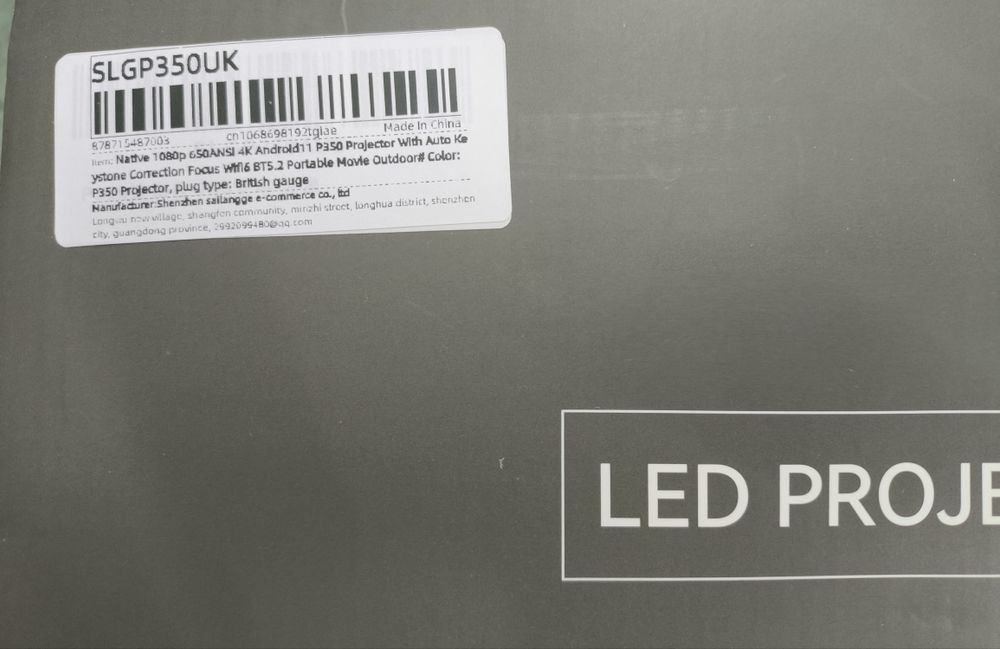 Проектор 4K Full HD Smart Projector