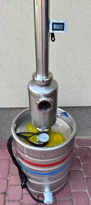 Destylator z Buforem wzmacniającym Aabratek abratek keg 50L wziernik