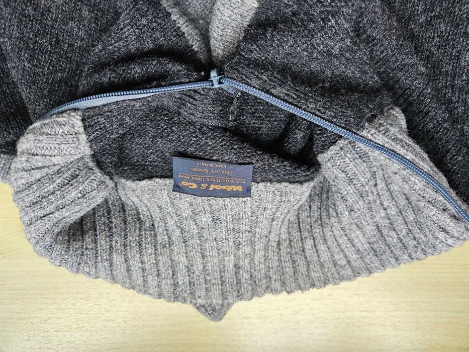 sweter męski wełniany włoski