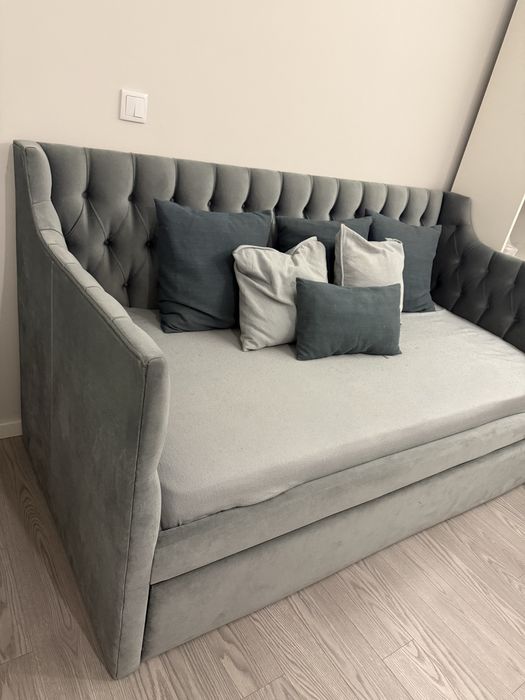 Cama de solteiro com gavetao cama extra- estilo sofá