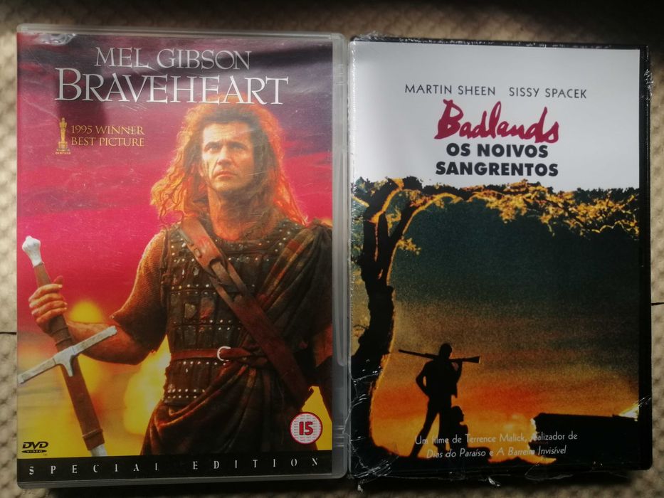 Braveheart Mel Gibson Badlands Os noivos sangrentos Terrence Malick