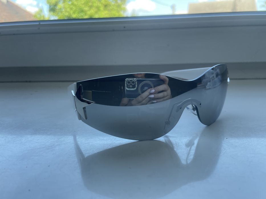 Okulary Y2k gwiazdy lustrzane