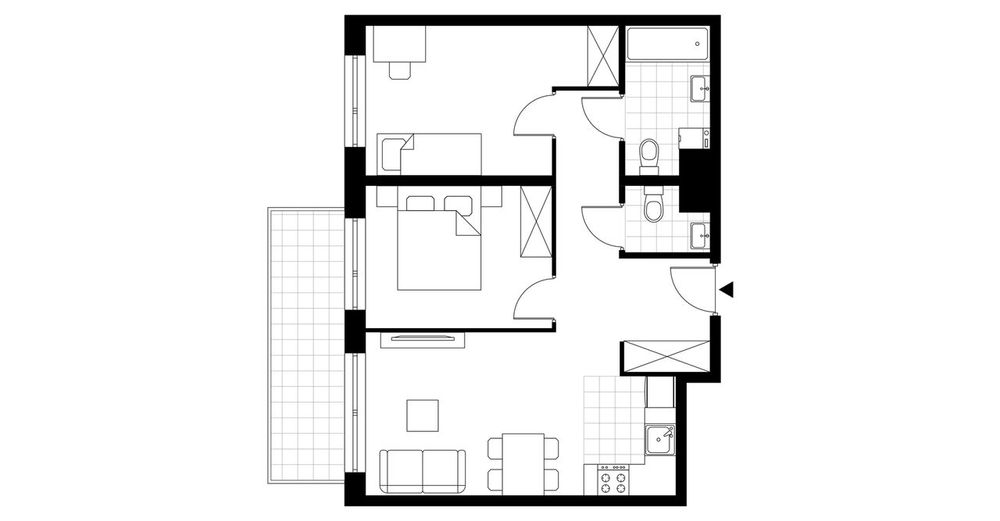 Sedina | apartament 3-pok. | A1.8.1 - Widok 4