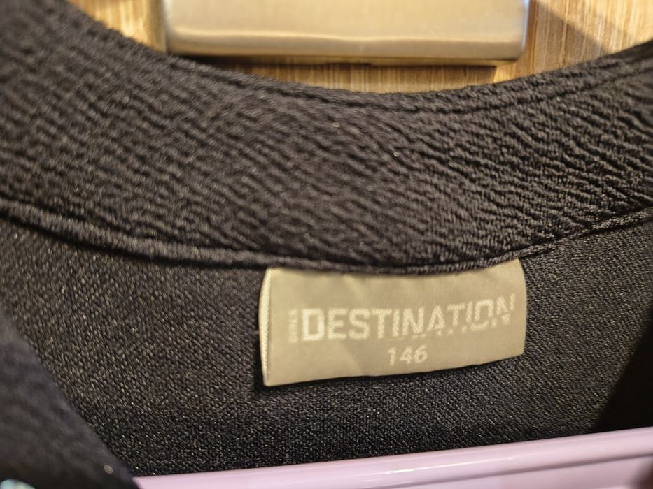 Granatowa sukienka galowa 146