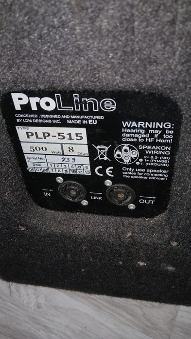 Kolumny glosniki estradowe LDM PLP-515 500W