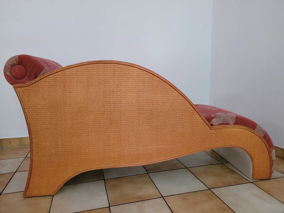 Szezlong rattanowy