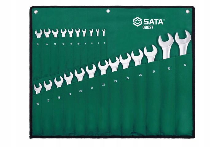 Sata09027 Klucze Płasko-oczkowe 23 Sztuki +gratis