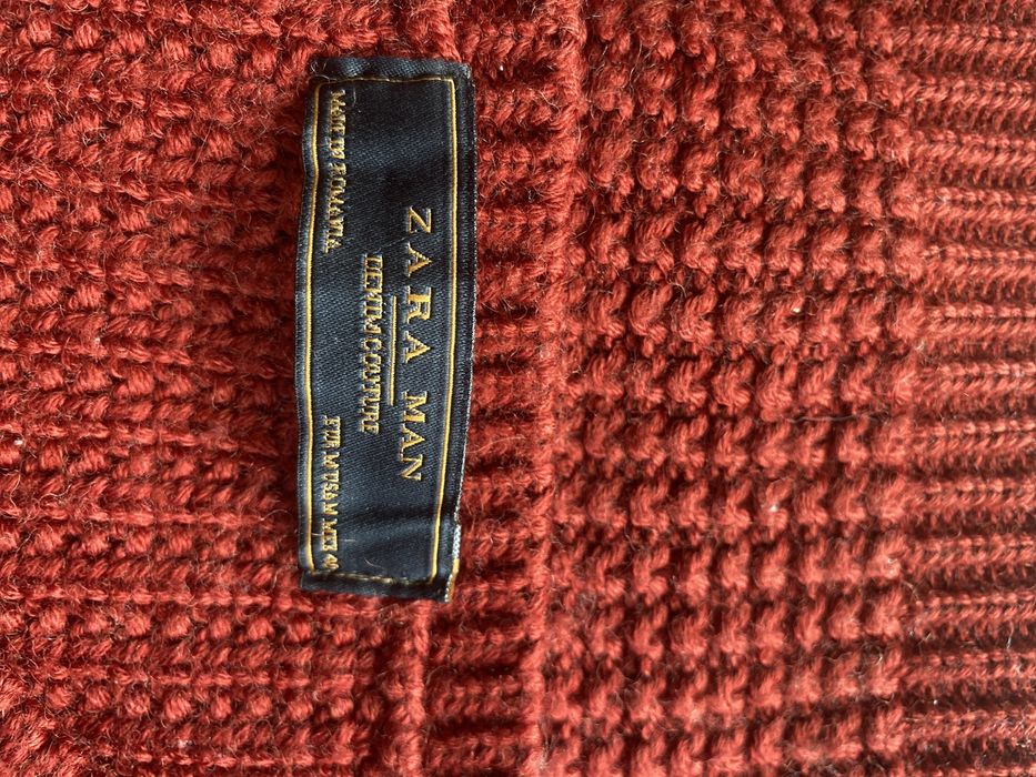 Zara sweter burgund