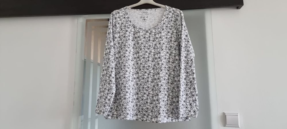 XL /42/44 G!na nowa bawełniana bluzeczka w kwiatuszki