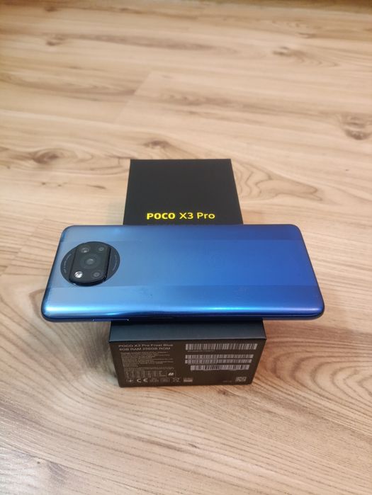 POCO X3 Pro 256GB 8GB RAM Frost Blue Komplet Pudełko Ładowarka Etui