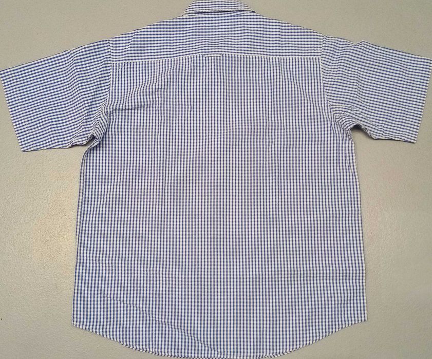 Hr) COTTON męska koszula krótki rękaw Roz.XL