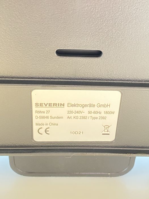 Grelhador Elétrico Severin 1800W